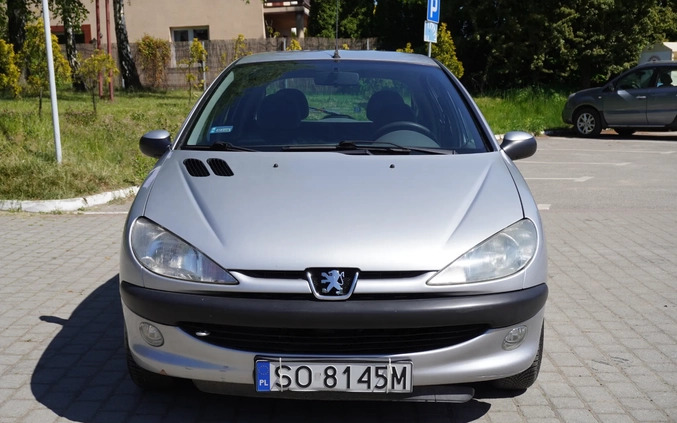 Peugeot 206 cena 4999 przebieg: 81000, rok produkcji 1999 z Katowice małe 277